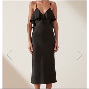 Shona Joy Douglas bias cross back slip midi dress